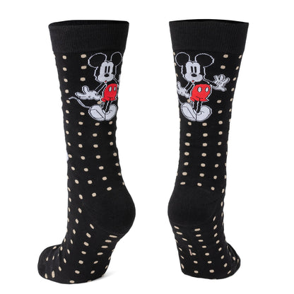 Disney Mickey Mouse Dot Socks and Blue Lapel Pin Gift Set by Cufflinks.com