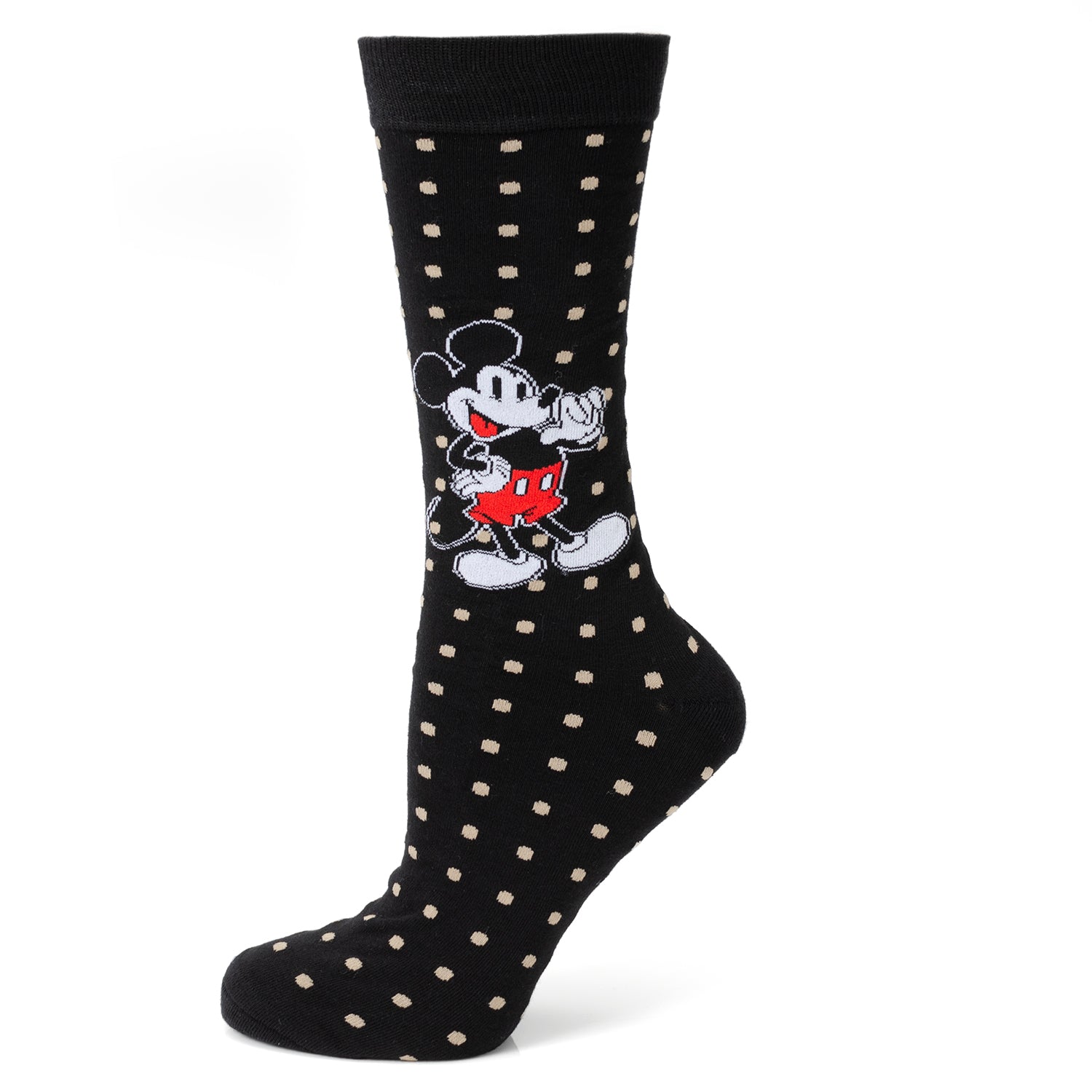 Disney Mickey Mouse Dot Socks and Blue Lapel Pin Gift Set by Cufflinks.com