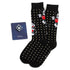 Disney Mickey Mouse Dot Socks and Blue Lapel Pin Gift Set by Cufflinks.com