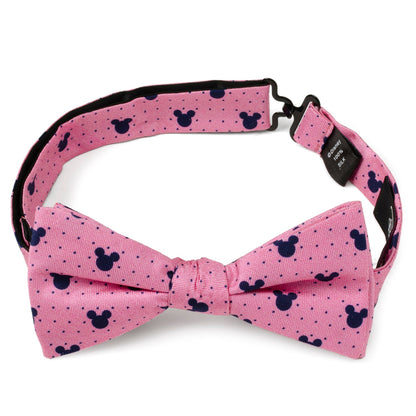 Disney Mickey Mouse Pink Dot Silhouette Pre-Tied Bow Tie by Cufflinks.com
