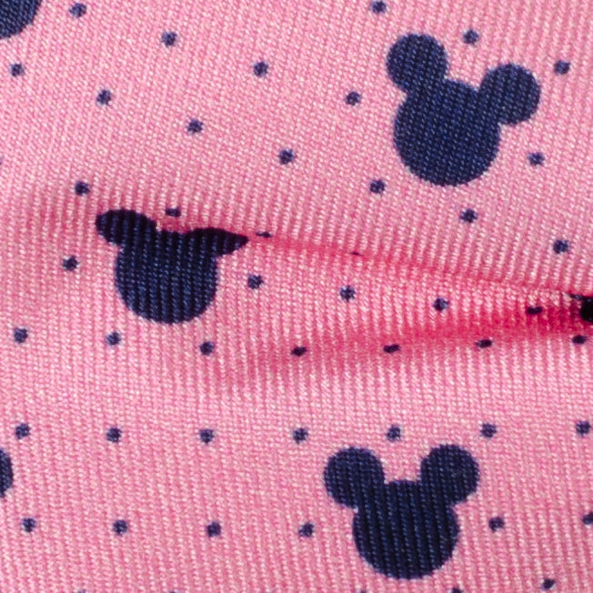 Disney Mickey Mouse Pink Dot Silhouette Pre-Tied Bow Tie by Cufflinks.com