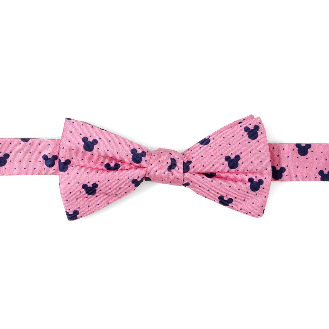 Disney Mickey Mouse Pink Dot Silhouette Pre-Tied Bow Tie by Cufflinks.com