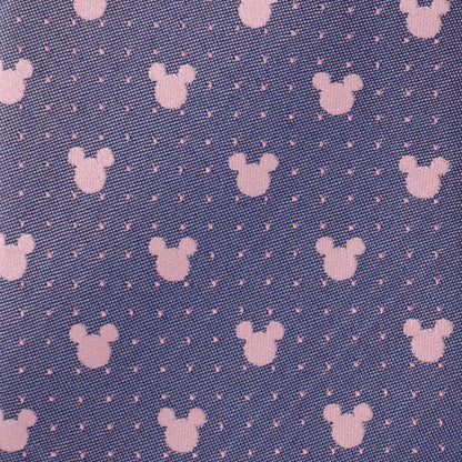 Disney Mickey Mouse Purple and Pink Dot Silhouette Tie by Cufflinks.com