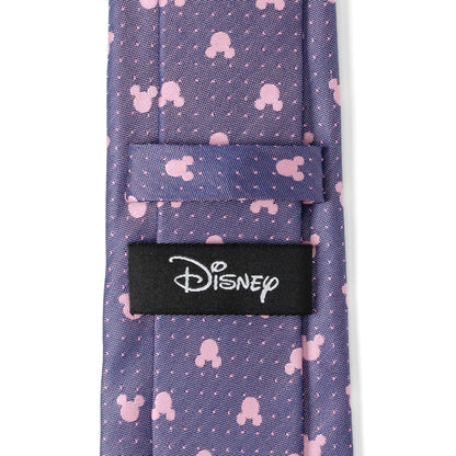 Disney Mickey Mouse Purple and Pink Dot Silhouette Tie by Cufflinks.com