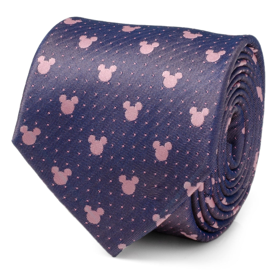 Disney Mickey Mouse Purple and Pink Dot Silhouette Tie by Cufflinks.com