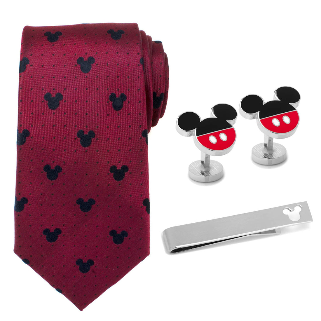 Disney Mickey Mouse Red Dot Necktie Gift Set