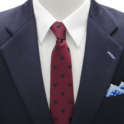 Disney Mickey Mouse Red Pin Dot Men&