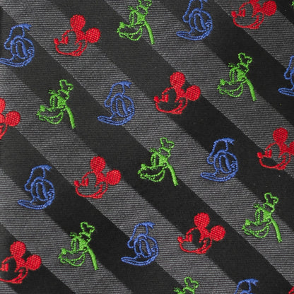 Disney Mickey and Friends Multi Black Stripe Men&