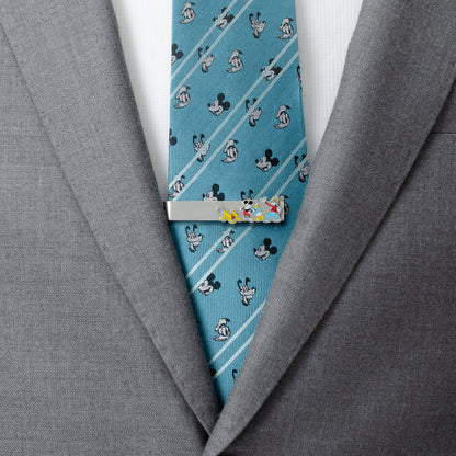 Disney Mickey and Friends Printed Silver Tie Bar by Cufflinks.com