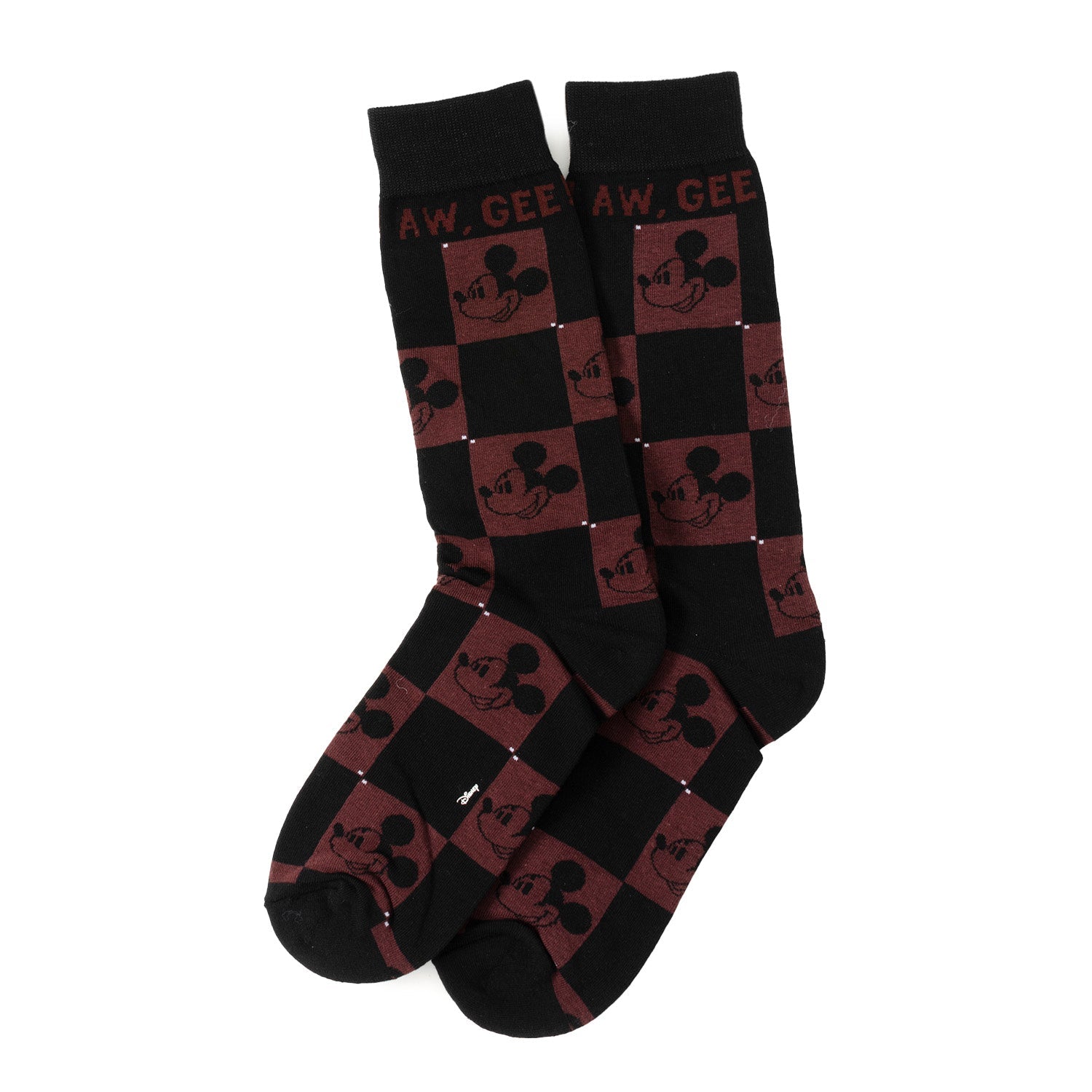 Disney Mickey and Friends Checkered Black Gift Set by Cufflinks.com