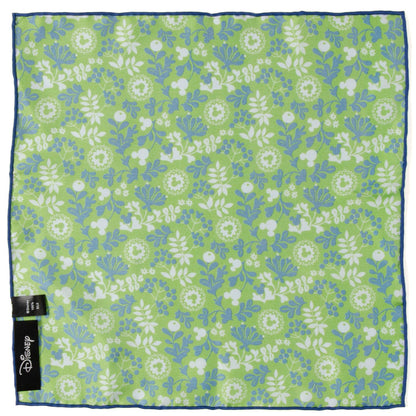 Disney Mickey Mouse Floral Green Pocket Square by Cufflinks.com