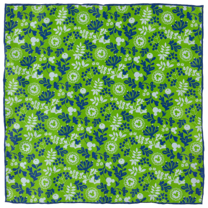 Disney Mickey Mouse Floral Green Pocket Square by Cufflinks.com