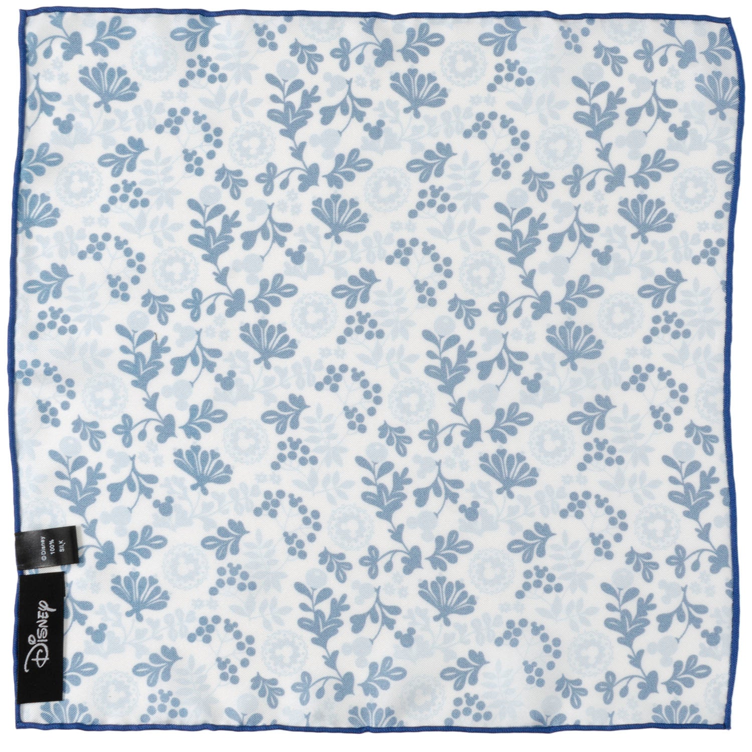 Disney Mickey Mouse Floral White Pocket Square by Cufflinks.com