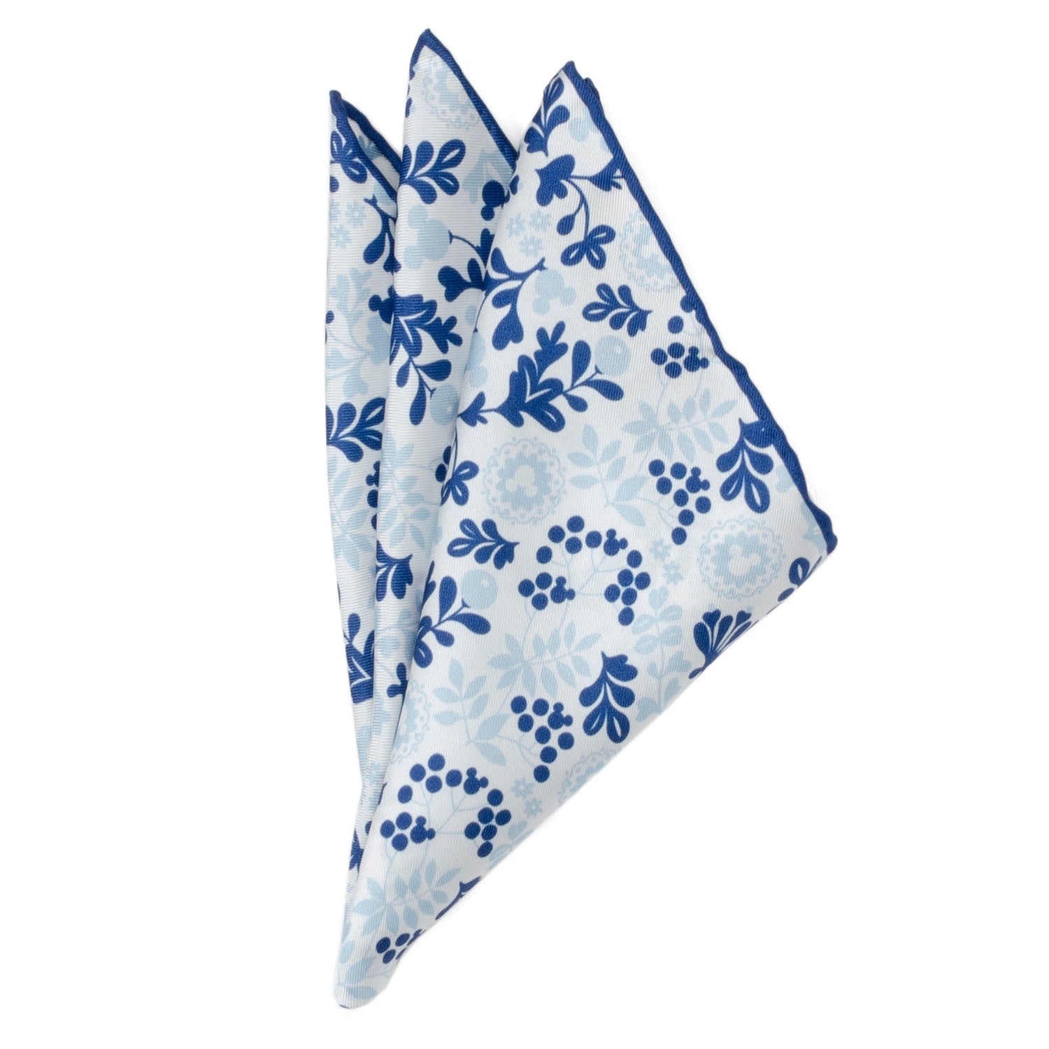 Disney Mickey Mouse Floral White Pocket Square by Cufflinks.com