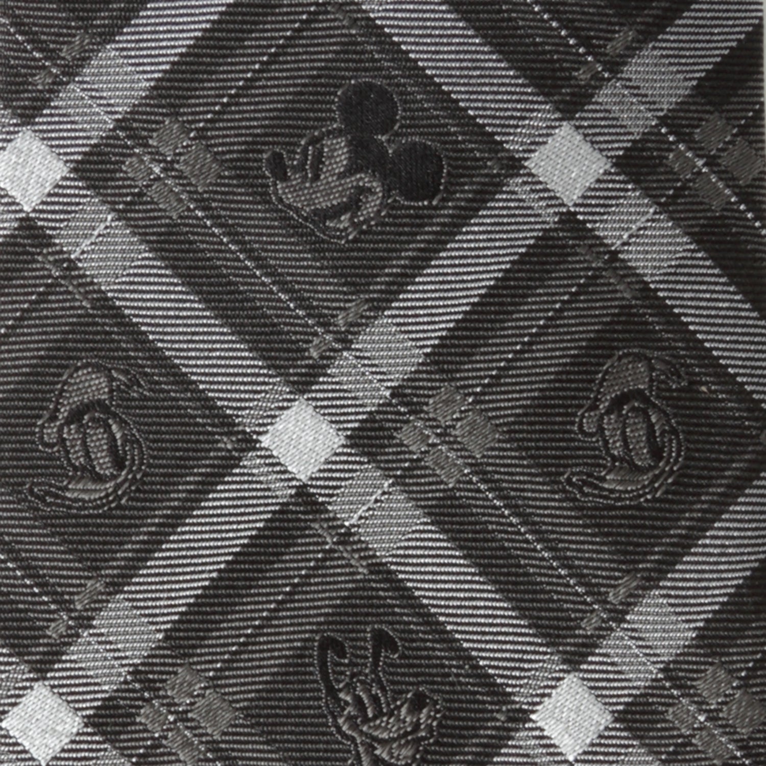 Disney Mickey and Friends Charcoal Plaid Men&