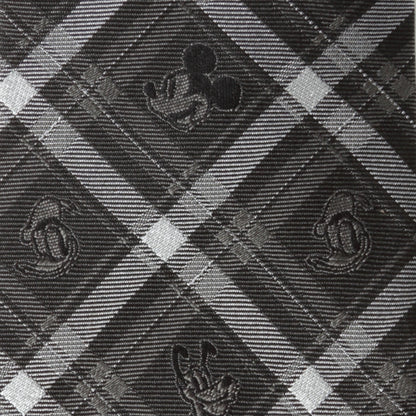 Disney Mickey and Friends Charcoal Plaid Men&