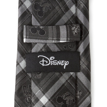 Disney Mickey and Friends Charcoal Plaid Men&