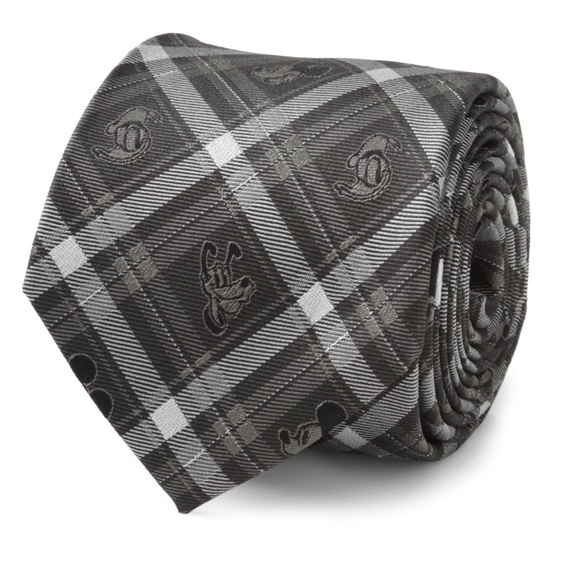 Disney Mickey and Friends Charcoal Plaid Men&