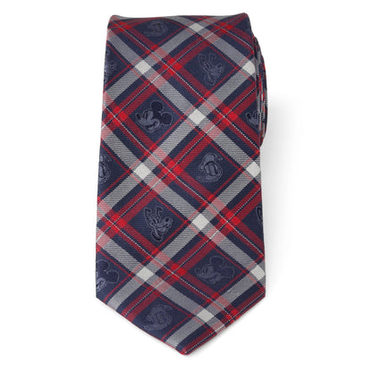 Disney Mickey and Friends Navy Plaid Men&