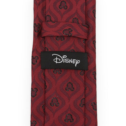 Disney Mickey Mouse Holiday Metallic Black Silk Men&