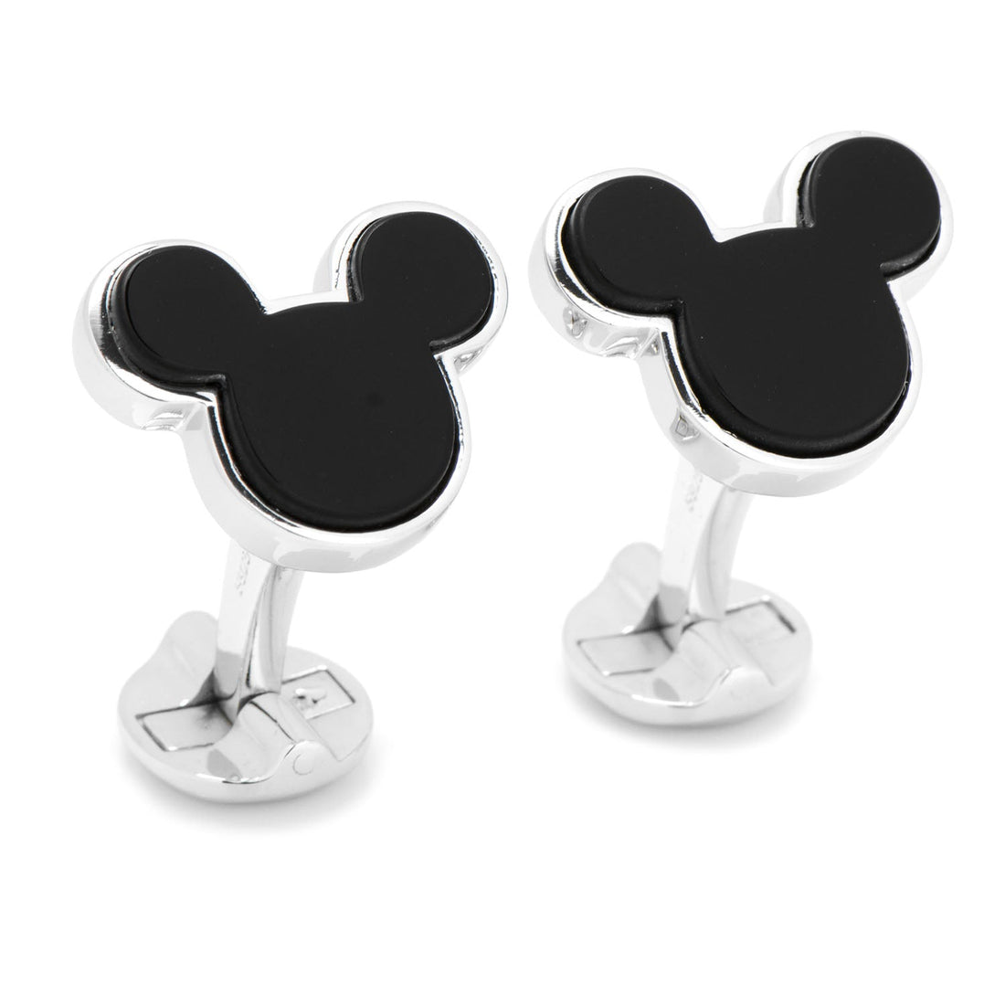 Disney Mickey Mouse Sterling Silver and Onyx Cufflinks by Cufflinks.com