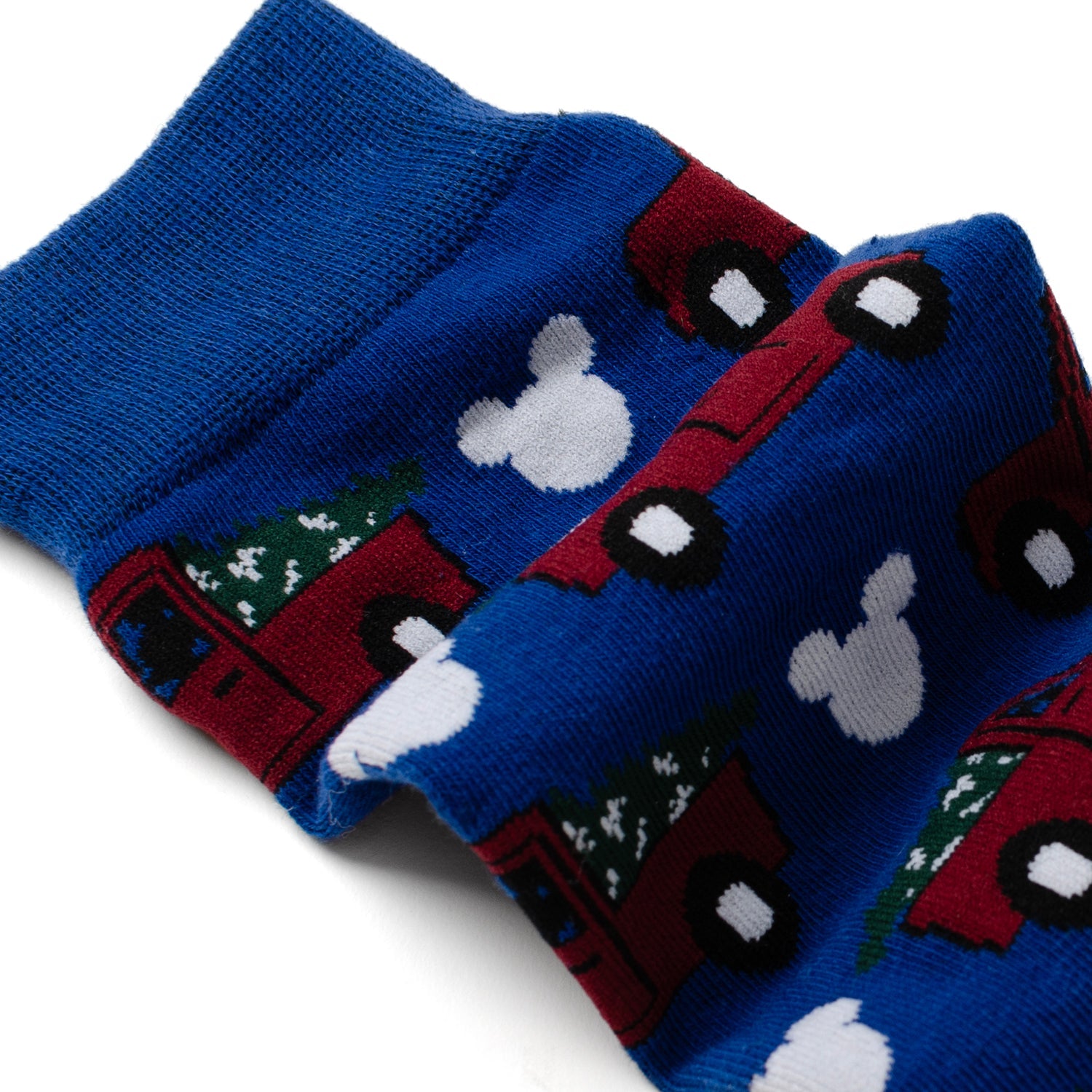 Disney Mickey Mouse Holiday Truck Navy Socks and Blue Lapel Pin Gift Set by Cufflinks.com