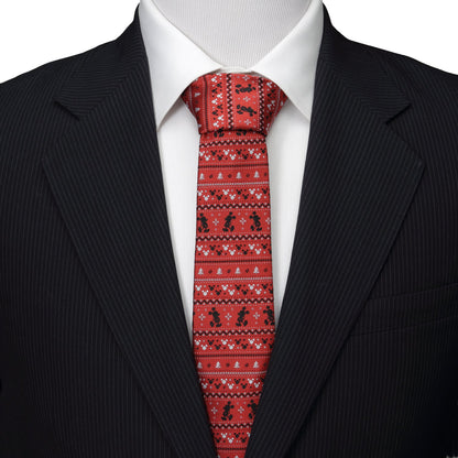 Disney Mickey Mouse Fair Isle Red Men&