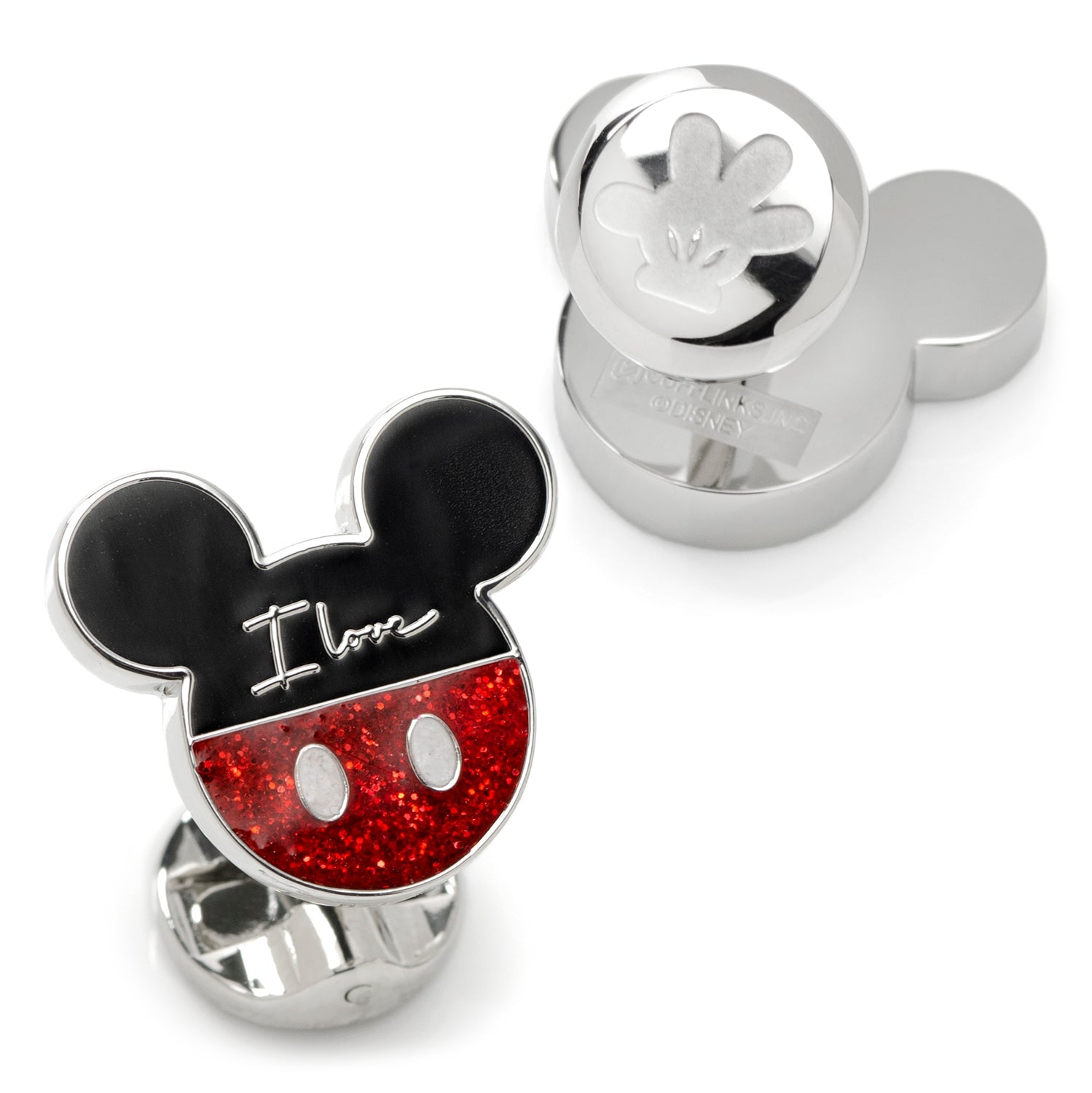 Disney Mickey and Minnie Mouse "I Love Us" Cufflinks by Cufflinks.com