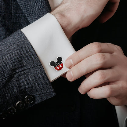 Disney Mickey and Minnie Mouse "I Love Us" Cufflinks by Cufflinks.com