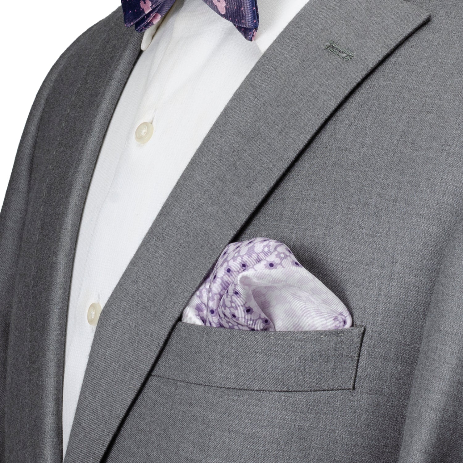 Disney Mickey Mouse Lavender 4 Square Pocket Square by Cufflinks.com