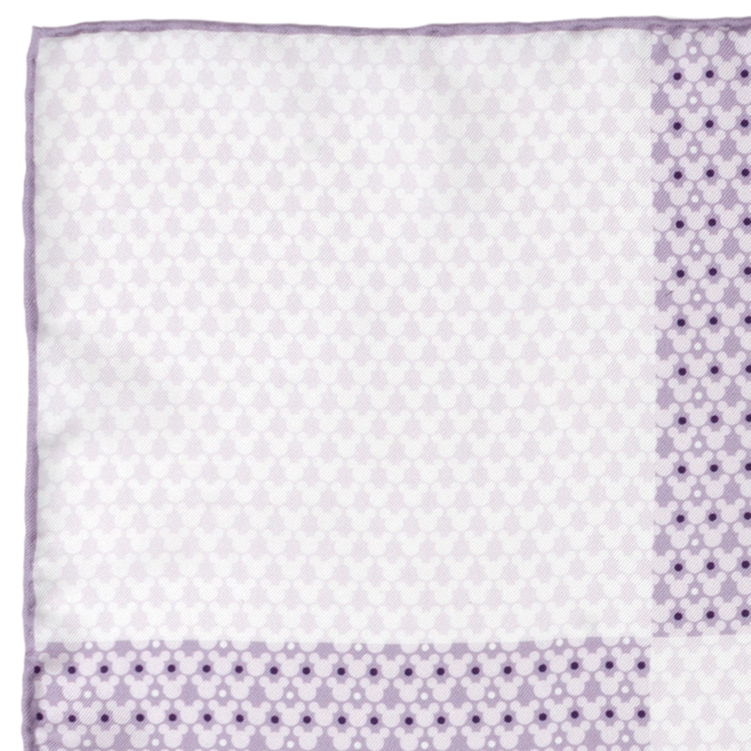Disney Mickey Mouse Lavender 4 Square Pocket Square by Cufflinks.com