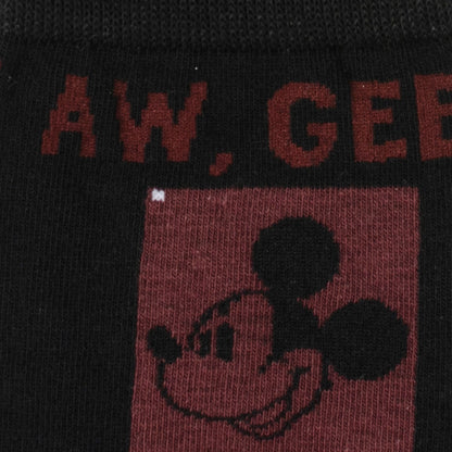 Disney Mickey Mouse Red Check Sock and Mickey Blue Lapel Pin Gift Set by Cufflinks.com