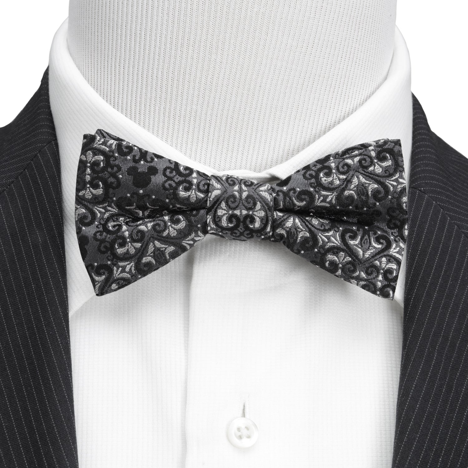 Disney Mickey Mouse Damask Pocket Square and Bow Tie Gift Set by Cufflinks.com