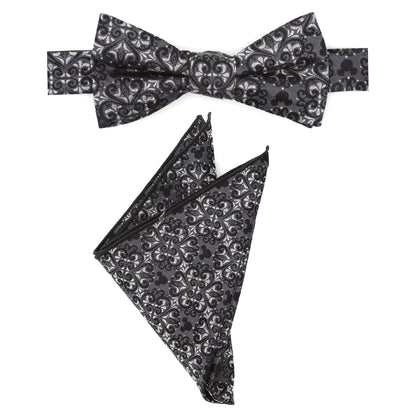 Disney Mickey Mouse Damask Pocket Square and Bow Tie Gift Set