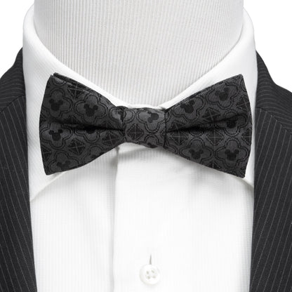 Disney Mickey Mouse Pattern Black Bow Tie by Cufflinks.com
