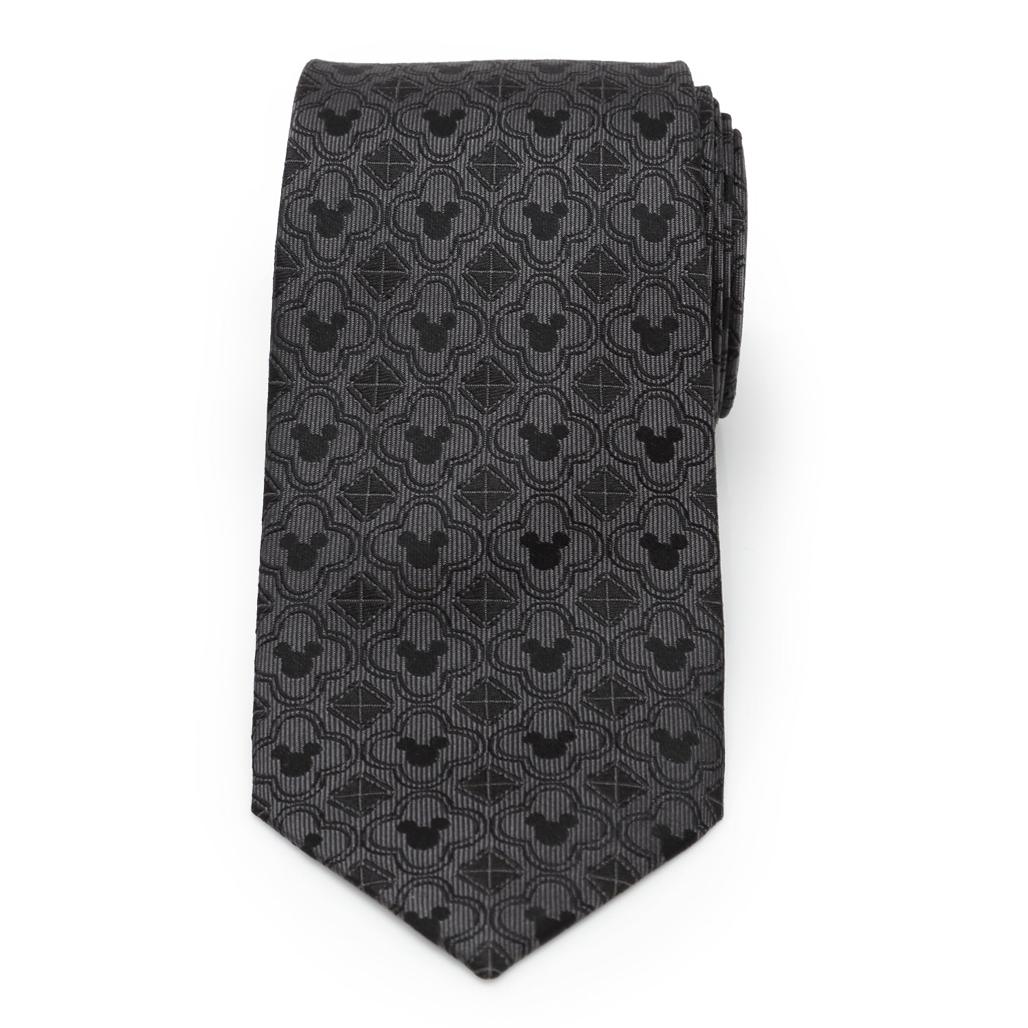 Disney Mickey Mouse Pattern Black Men&