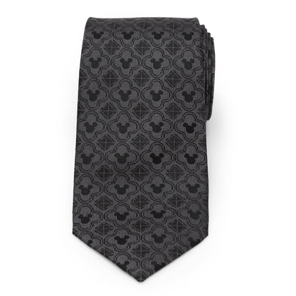 Disney Mickey Mouse Pattern Black Men&