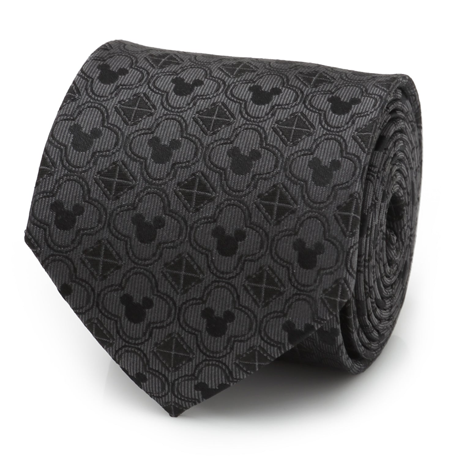 Disney Mickey Mouse Pattern Black Men&