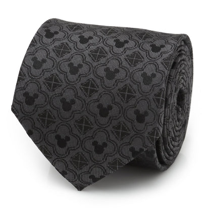 Disney Mickey Mouse Pattern Black Men&