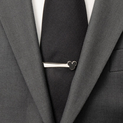Disney Mickey Mouse Onyx Stainless Steel Tie Bar by Cufflinks.com