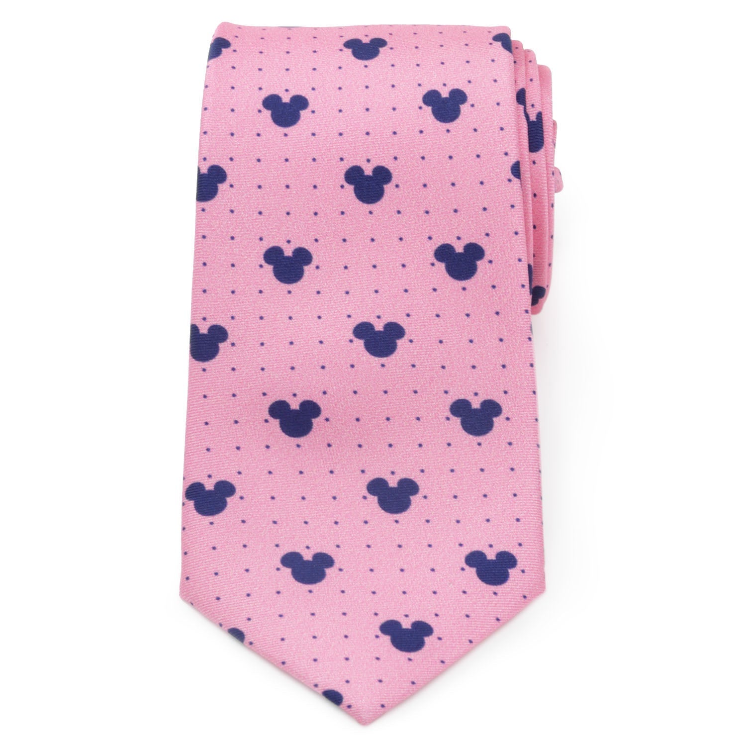 Disney Mickey Mouse Dot Pink Tie and Pocket Square Gift Set by Cufflinks.com