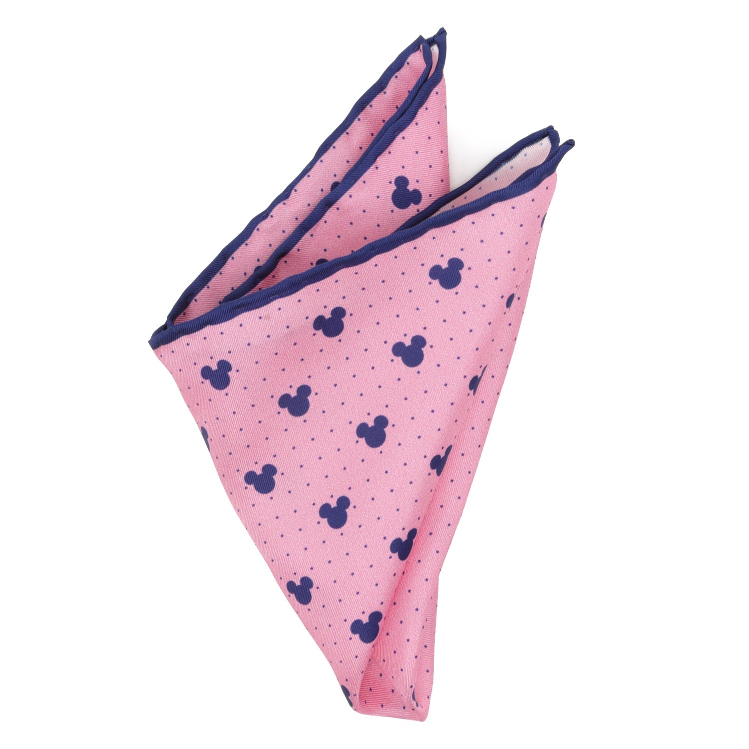 Disney Mickey Mouse Dot Pink Pocket Square by Cufflinks.com