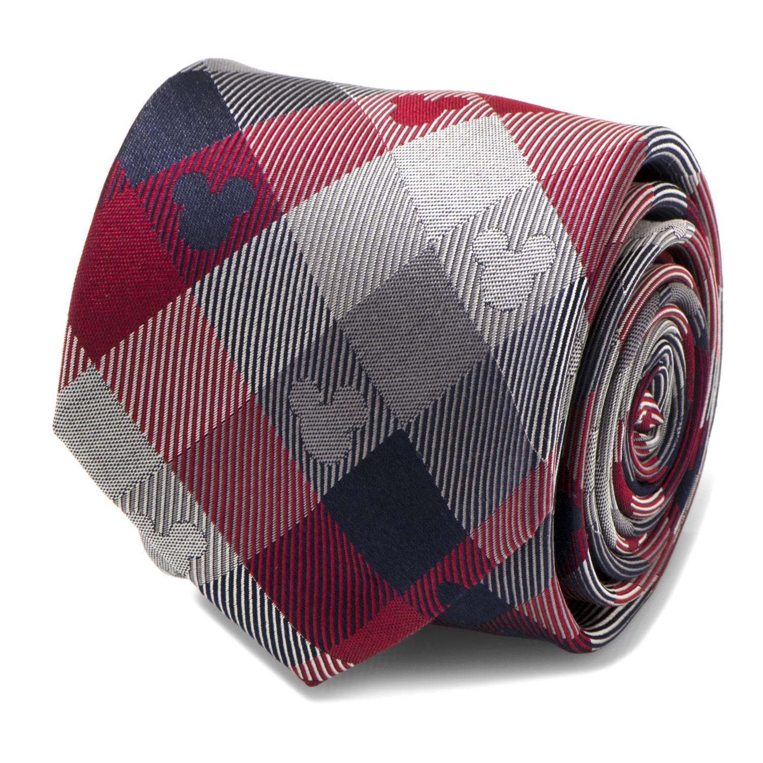 Disney Mickey Mouse Red and Blue Plaid Men&
