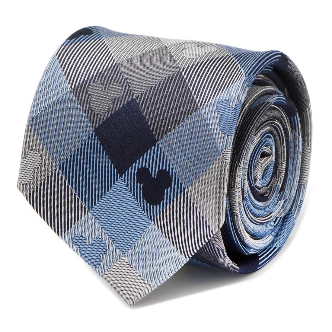Disney Mickey Mouse Blue Plaid Mens Tie by Cufflinks.com