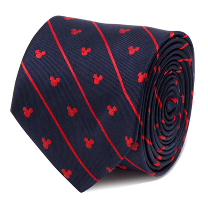 Disney Mickey Mouse Navy Pinstripe Tie by Cufflinks.com