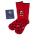 Disney Mickey Mouse Pie-Eyed Red Sock and Mickey Blue Lapel Pin Gift Set by Cufflinks.com