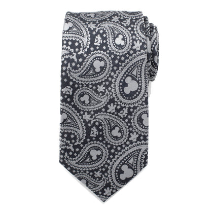 Disney Mickey Mouse Gray Paisley Mens Tie by Cufflinks.com