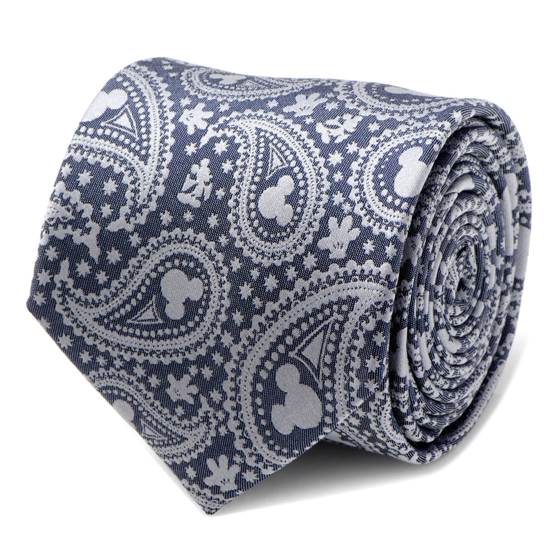 Disney Mickey Mouse Gray Paisley Mens Tie by Cufflinks.com