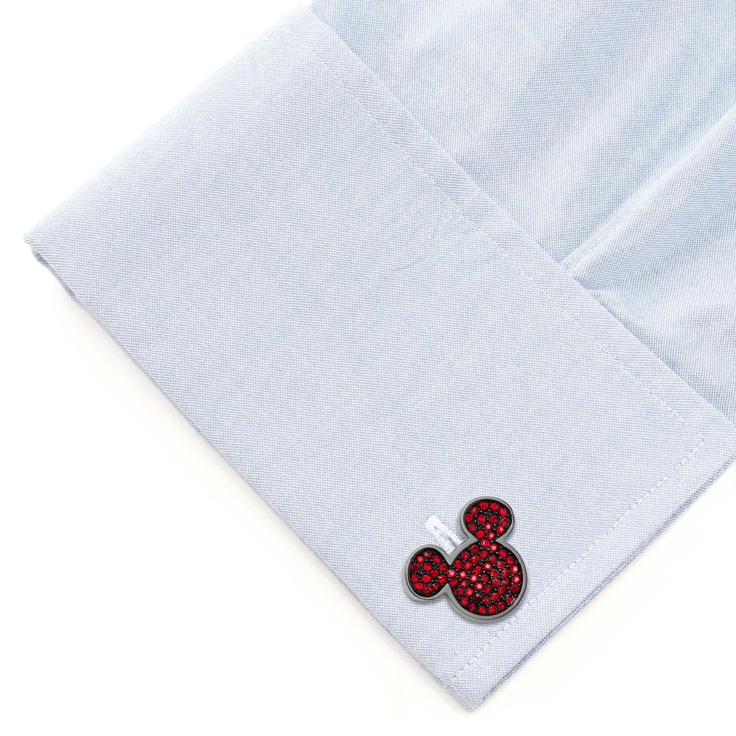 Disney Mickey Mouse Maroon Crystal Cufflinks by Cufflinks.com