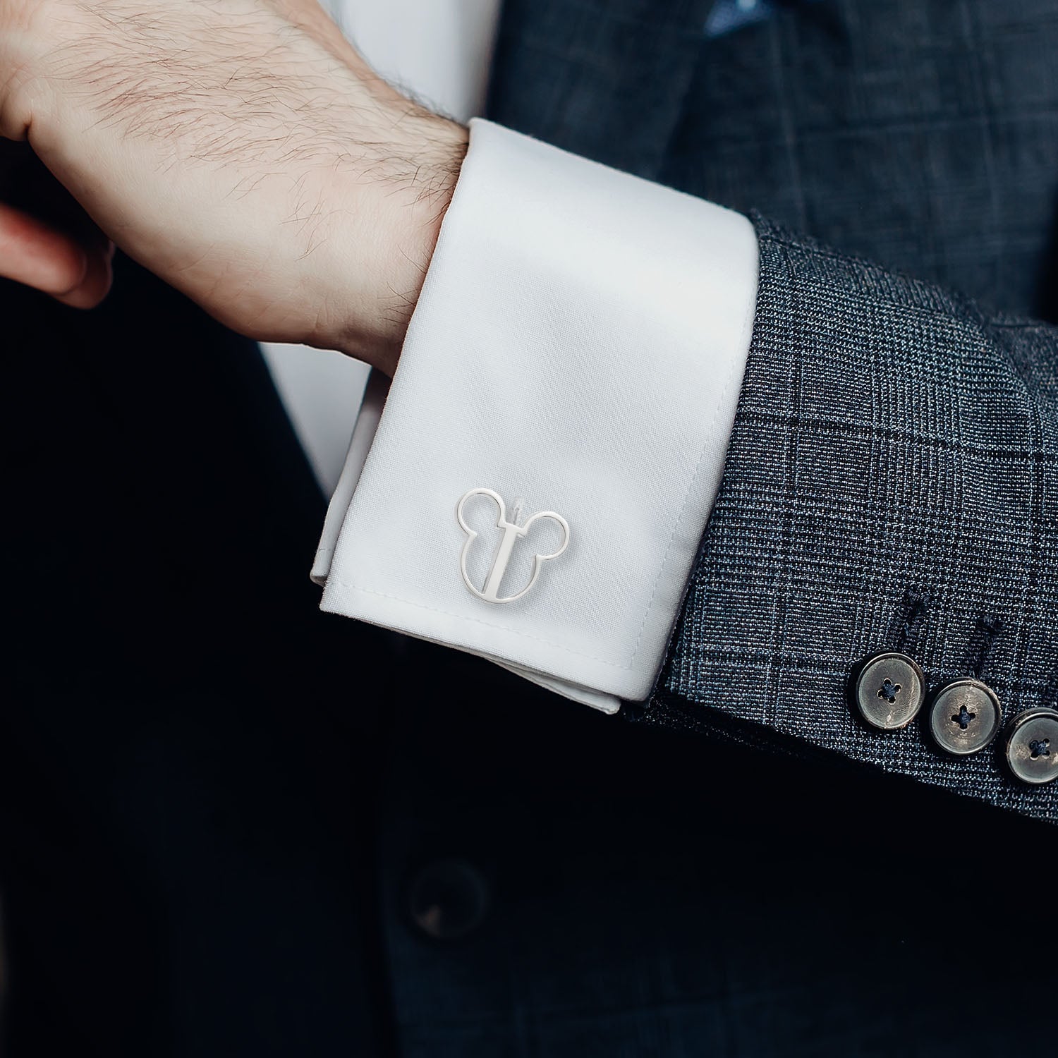 Disney Mickey Mouse Silhouette Cutout Cufflinks by Cufflinks.com